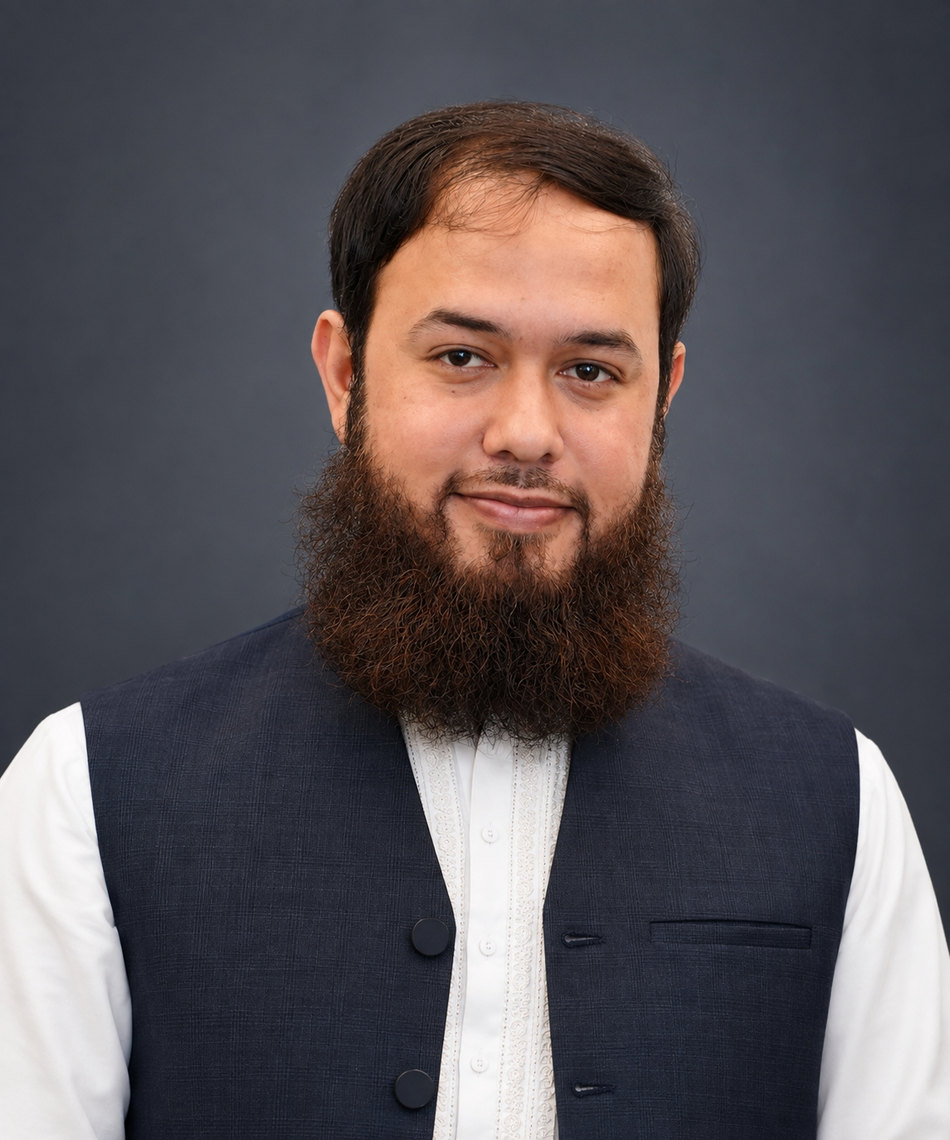 Professional portrait of Ubaidullah Anwar